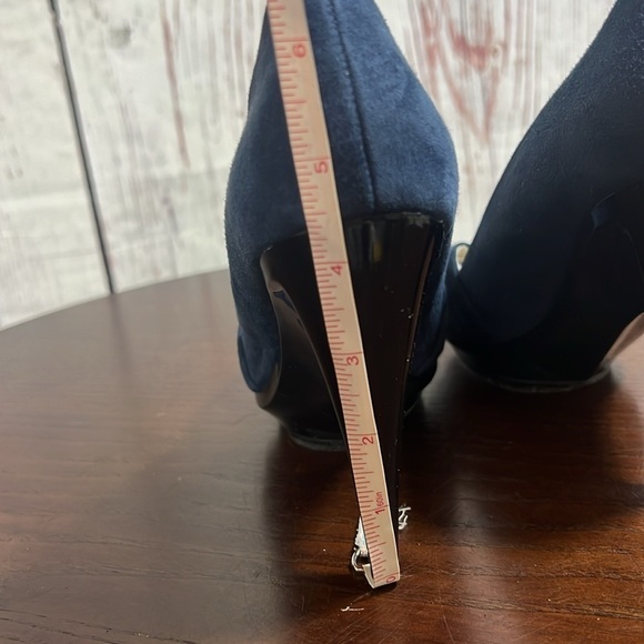 Zara Woman Collection suede peep heels in size 7 - Picture 11 of 13